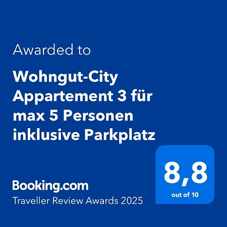 Wohngut-city 3 Fuer Max 5 Personen Inklusive Parkplatz Lejlighed